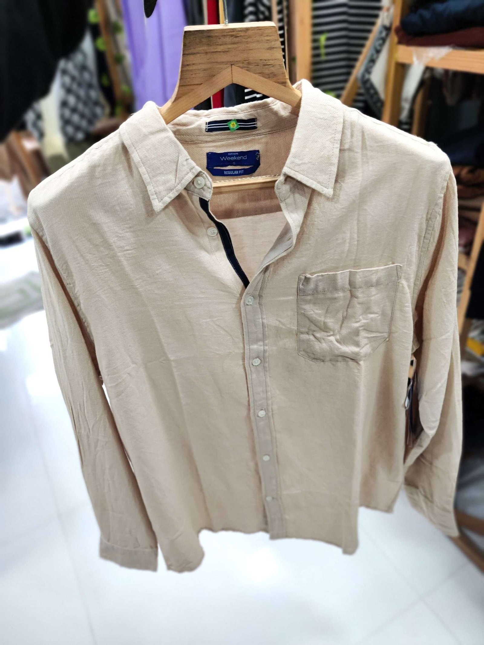 Beige Full Sleeve Shirt
