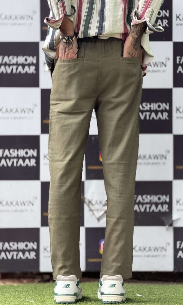 Vista Olive Linen Pant